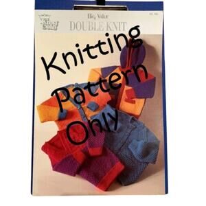 New King Cole KC765 Big Value DK Child Jacket Cardigan Sweater Knitting Pattern